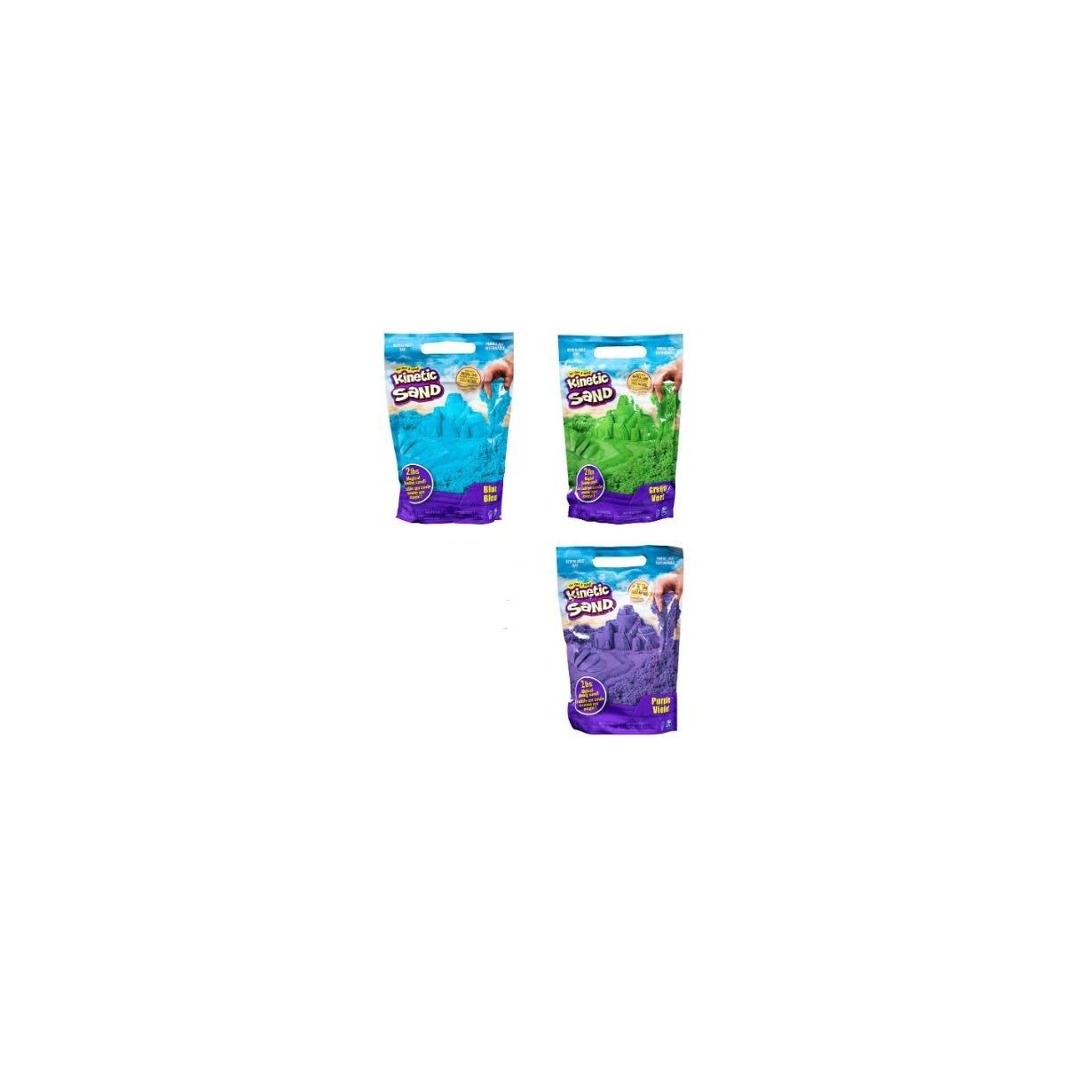 KINETIC SAND - 2LB COLOR SAND ASST (3) BL